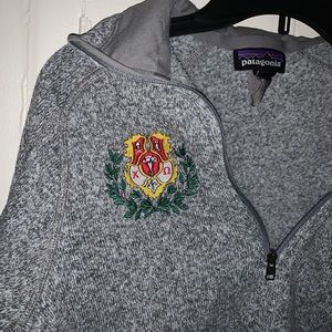 Patagonia Chi Omega Zip Up Sweatshirt Crewneck